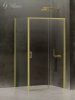 NEW TRENDY Kabina prysznicowa PRIME LIGHT GOLD drzwi przesuwne 130x100x200  D-0426A/D-0225B